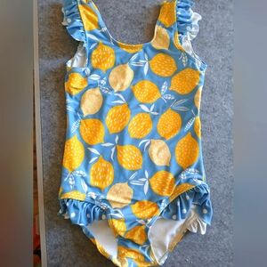 Girls One Piece Bathing Suit With Ruffles